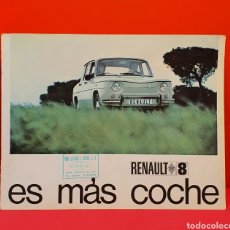 Coches y Motocicletas: CATÁLOGO PUBLICIDAD RENAULT 8 ORIGINAL DE LA ÉPOCA 1967 EN CASTELLANO. Lote 319197653