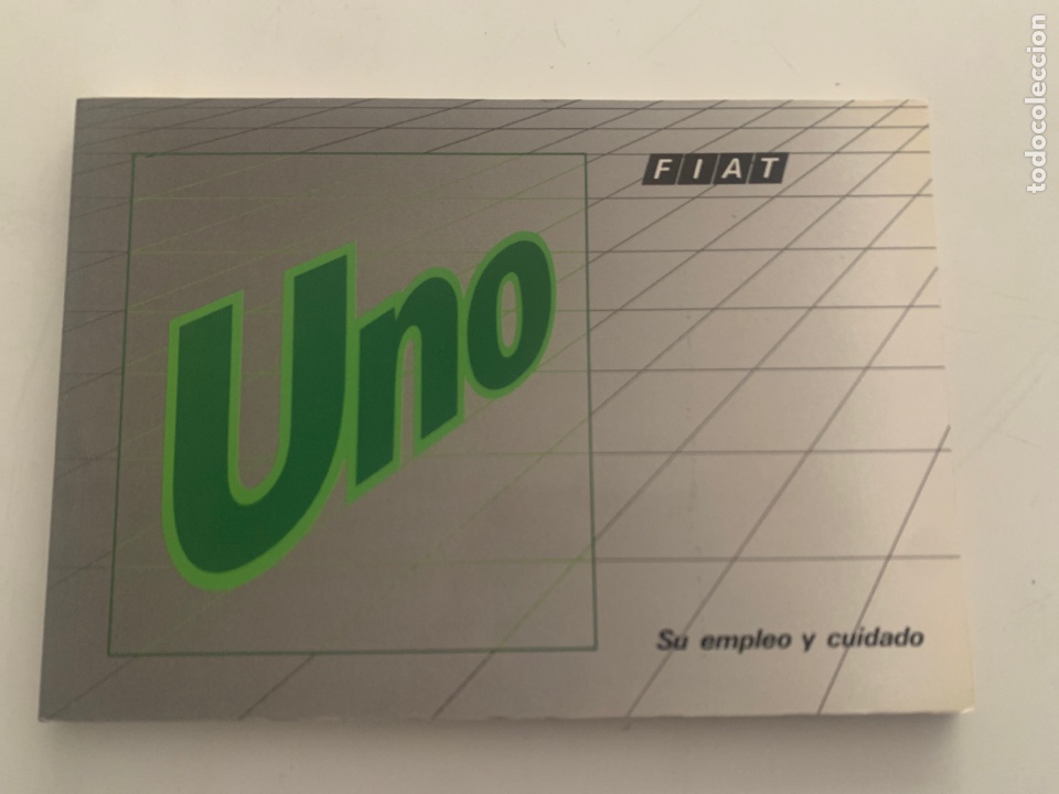 Coches y Motocicletas: Manual de instrucciones empleo y cuidado Fiat uno de 1992