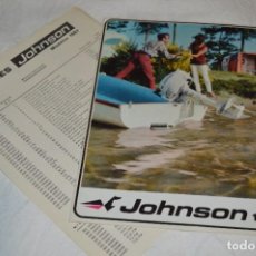 Coches y Motocicletas: JOHNSON / AÑO 1967 - CATÁLOGO / CARACTERÍSTICAS - MOTORES FUERA BORDA EN ESPAÑOL ¡MIRA MUY RARO!. Lote 319999173