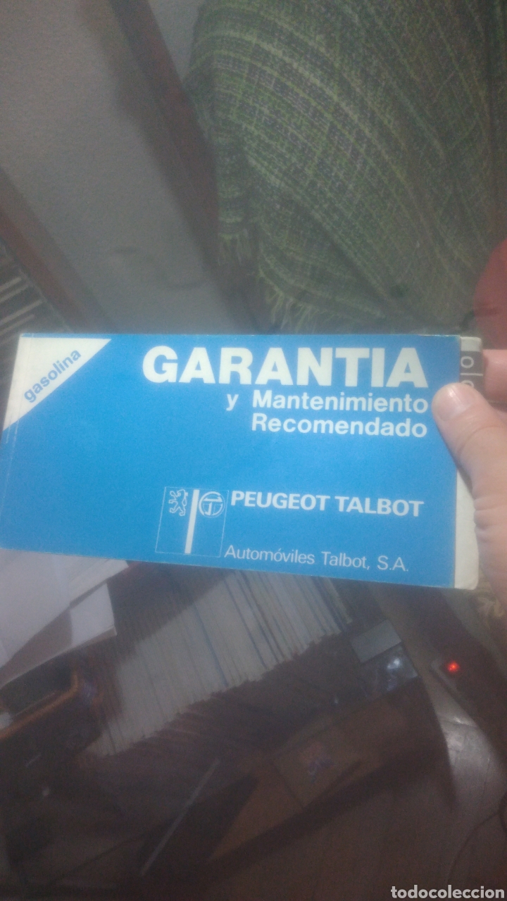Coches y Motocicletas: PEUGEOT 205 GL GASOLINA. 1984. LIBRO DE MANTENIMIENTO Y GARANTIA. VER FOTOS.