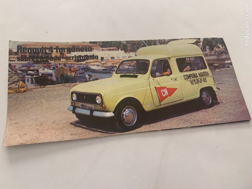 Carros e motociclos: Cat&aacute;logo folleto de publicidad Renault 4 furgoneta sobreelevada acristalada de 1978