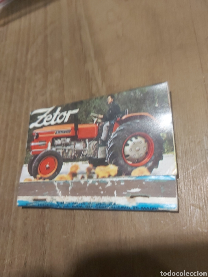 Autos und Motorr&auml;der: TRACTORES ZETIR COCHES ESKODA LUGO ORENSE MODESTO TALLERES CAJA CERILLAS VINTAGE PUBLICIDAD F&Oacute;SFOROS