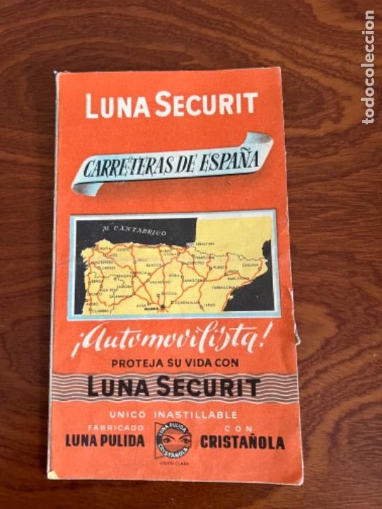 Coches y Motocicletas: LUNA SECURIT FOLLETO PUBLICITARIO MAPA DE CARRETERAS
