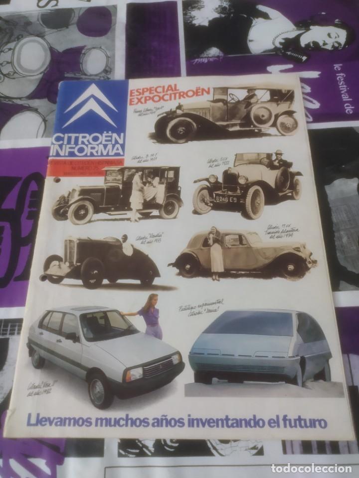 Coches y Motocicletas: Revista Citroen informa marzo 1982 motor catalogo Folleto propaganda