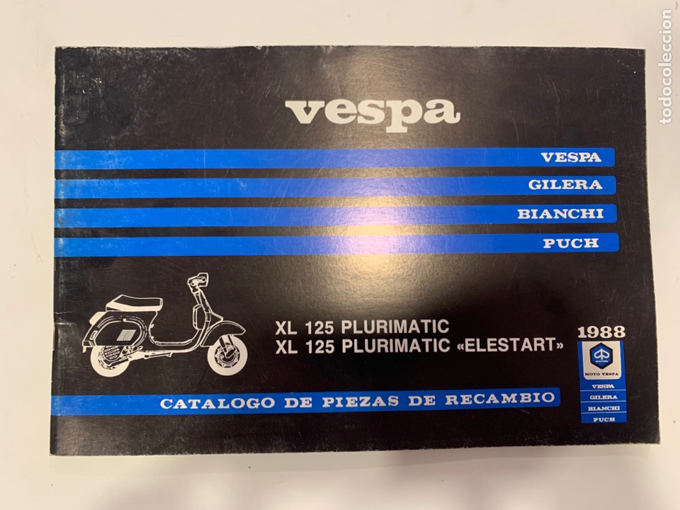 Coches y Motocicletas: Cat&aacute;logo de piezas de recambio de 1988 Vespa XL 125 elestart