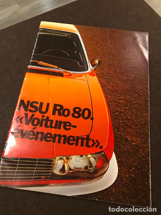 Coches y motocicletas: Catalogo Audi NSU Ro 80 Voiture 30 p&aacute;ginas extensibles a&ntilde;os 70 muy bien conservado