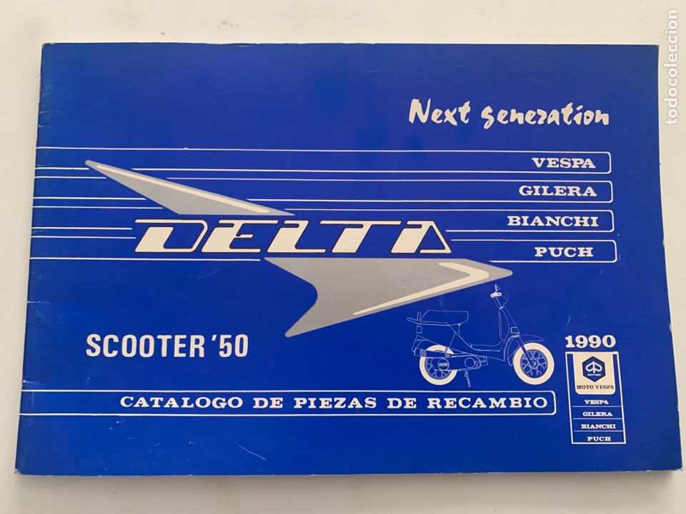Coches y Motocicletas: Cat&aacute;logo de piezas de recambio Vespa Delta Scooter 50 de 1990