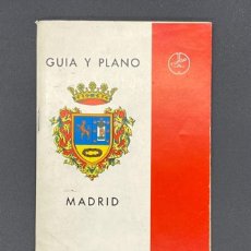 Coches y Motocicletas: GUIA Y PLANO DE MADRID OBSEQUIO DE LA S.E. DEL ACUMULADOR TUDOR AÑO 1963. Lote 332207413