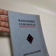 Coches y Motocicletas: CATALOGO PUBLICITARIO RADIADORES COROMINAS-BARCELONA 1919-HISPANO SUIZA,,ECT