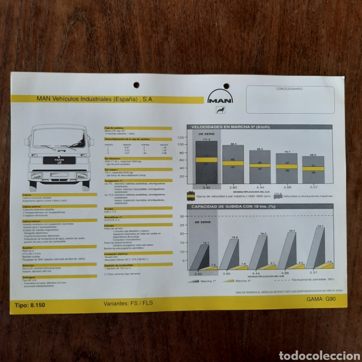 Autos und Motorr&auml;der: Ficha t&eacute;cnica camion man 8.150 FS FLS