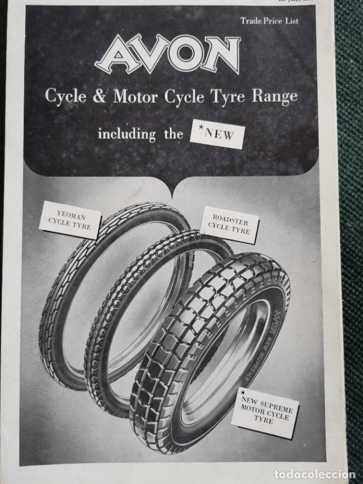Coches y Motocicletas: 1953 CATALOGO AVON CYCLE & MOTOR CYCLE TYRE RANGE RARE