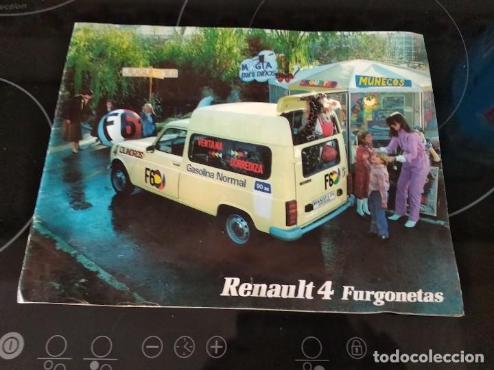 Voitures et Motocyclettes: CATALOGO RENAULT 4 FURGONETAS ORIGINAL