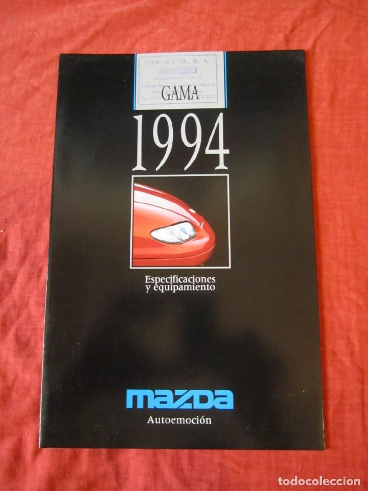 Coches y motocicletas: Mazda Especificaciones Equipamiento 1994 Catalogo Folleto Publicitario Concesionario (REF-FJL2)
