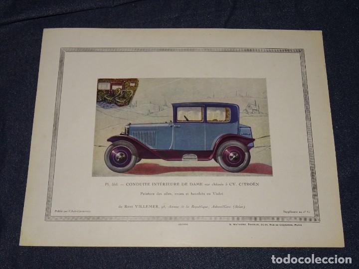 Coches y Motocicletas: (M2) CAT&Aacute;LOGO L&Aacute;MINA ORIGINAL - CONDUITE INTERIEURE DE DAME CITROEN 31X24CM SE&Ntilde;ALES DE USO