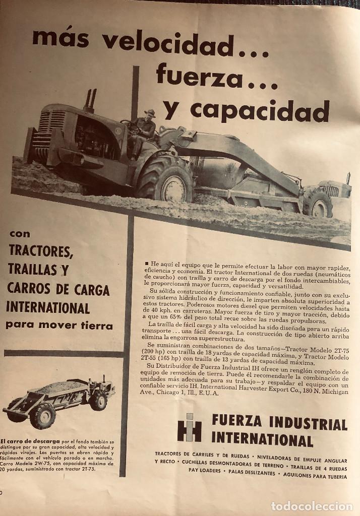 Coches y Motocicletas: Publicidad en prensa. Tractores para industria pesada. Revista original 1954. Gran tama&ntilde;o 26 x 36 cm