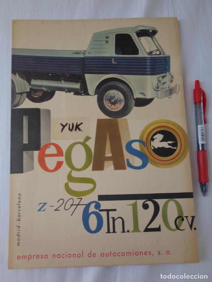 Coches y motocicletas: Cat&aacute;logo original de camion pegaso Z-207 120 cv 6 Toneladas - 4 paginas