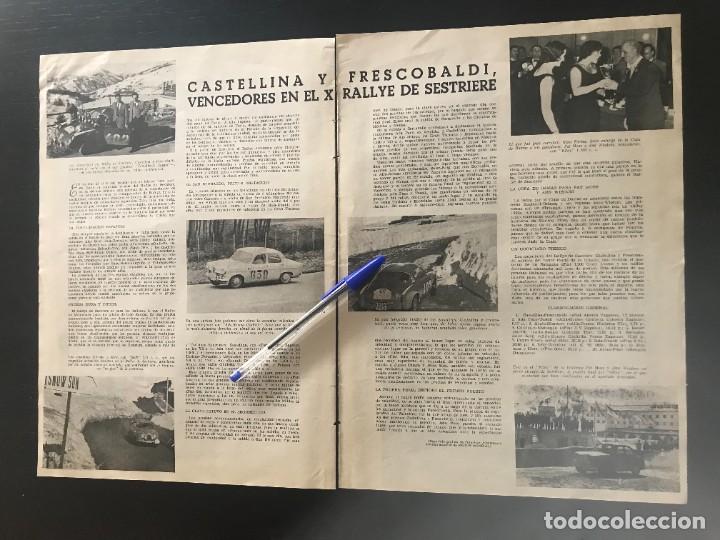 Coches y Motocicletas: RALLYE DE SESTRIERE - ARTICULO PRENSA RECORTE - FIAT ABARTH ALFA ROMEO RENAULT DKW ZAGATO RALLY