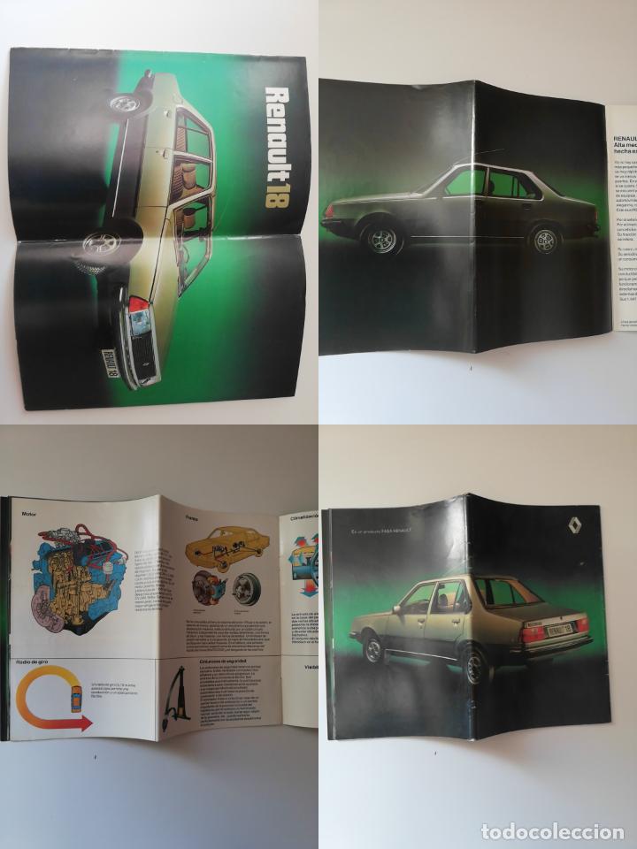 Automobili e Motociclette: ANTIGUA PUBLICIDAD/ OLD LEAFLET: FOLLETO RENAULT 18 GTS, 1978.