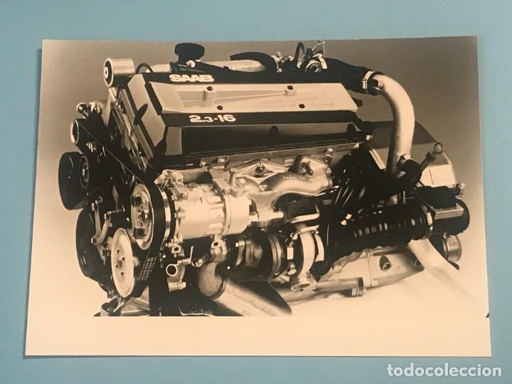 Coches y Motocicletas: SAAB MOTOR 2.3 TURBO - FOTO DE PRENSA ORIGINAL PRESS PHOTO - 13x18cm.
