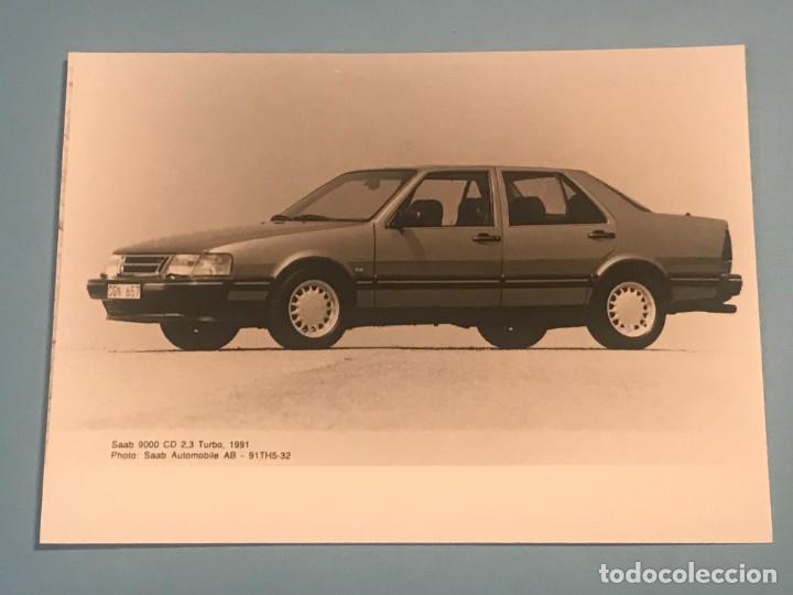 Coches y Motocicletas: SAAB 9000 CD 2.3 TURBO 1991 - FOTO DE PRENSA ORIGINAL PRESS PHOTO - 13x18cm.