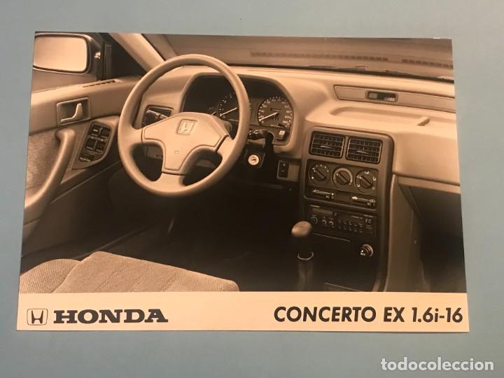 Coches y motocicletas: HONDA CONCERTO EX 1.6i - 16 - FOTO DE PRENSA ORIGINAL PRESS PHOTO - 13x18cm.