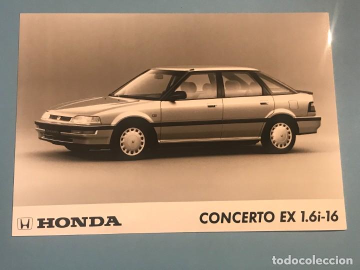 Coches y motocicletas: HONDA CONCERTO EX 1.6i - 16 - FOTO DE PRENSA ORIGINAL PRESS PHOTO - 13x18cm.