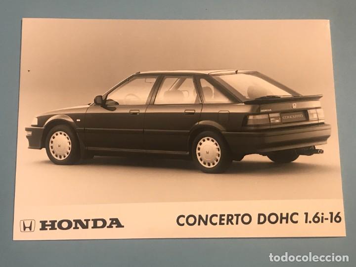 Coches y motocicletas: HONDA CONCERTO DOHC 1.6i - 16 - FOTO DE PRENSA ORIGINAL PRESS PHOTO - 13x18cm.