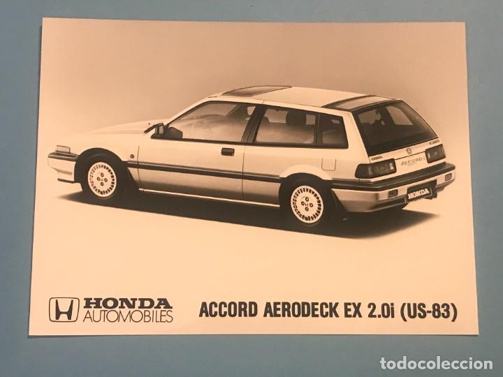 Coches y motocicletas: HONDA ACCORD AERODECK EX 2.0i - FOTO DE PRENSA ORIGINAL PRESS PHOTO - 13x18cm.
