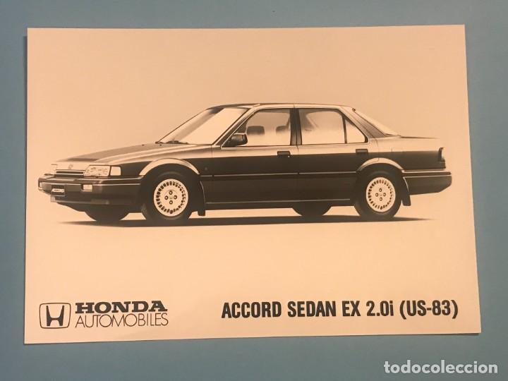 Coches y motocicletas: HONDA ACCORD SEDAN EX 2.0i - FOTO DE PRENSA ORIGINAL PRESS PHOTO - 13x18cm.