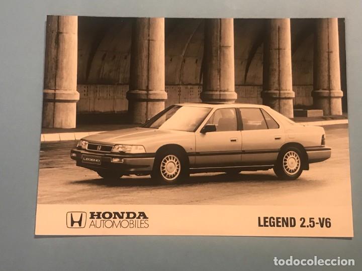 Coches y motocicletas: HONDA LEGEND 2.5-V6 - FOTO DE PRENSA ORIGINAL PRESS PHOTO - 13x18cm.