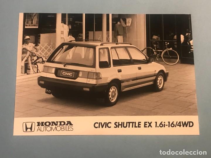 Coches y Motocicletas: HONDA CIVIC SHUTTLE EX 1.6i-16/4WD - FOTO DE PRENSA ORIGINAL PRESS PHOTO - 13x18cm.