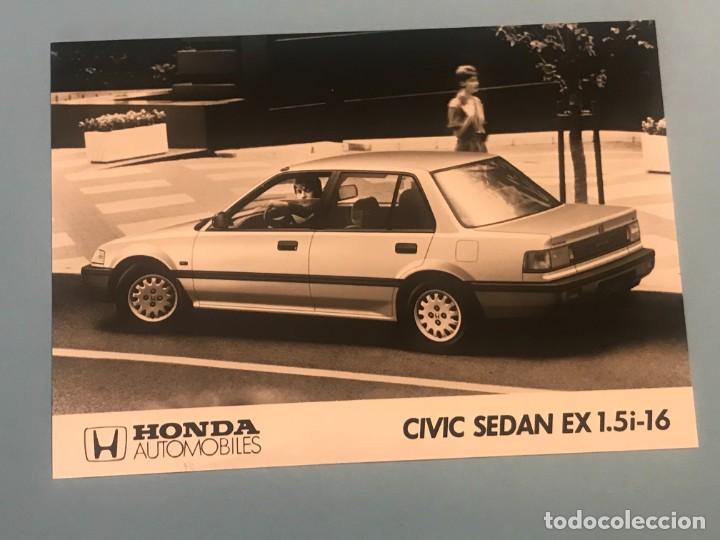 Coches y motocicletas: HONDA CIVIC SEDAN EX 1.5i-16 - FOTO DE PRENSA ORIGINAL PRESS PHOTO - 13x18cm.