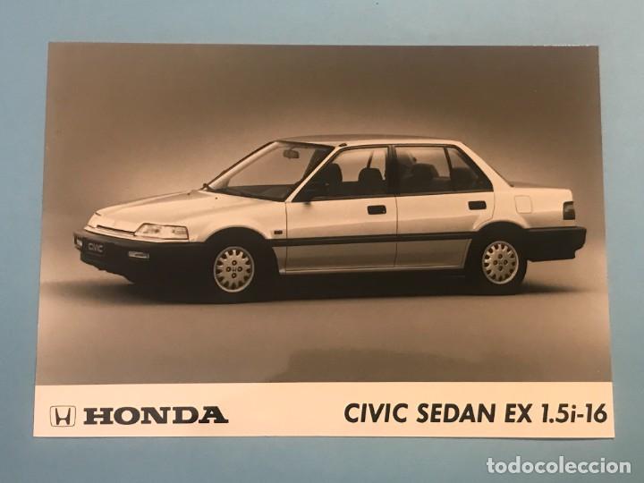 Coches y motocicletas: HONDA CIVIC SEDAN EX 1.5i-16 - FOTO DE PRENSA ORIGINAL PRESS PHOTO - 13x18cm.