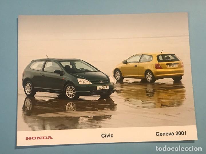Coches y motocicletas: HONDA CIVIC 2001 - FOTO DE PRENSA ORIGINAL PRESS PHOTO - 15,5x20cm.