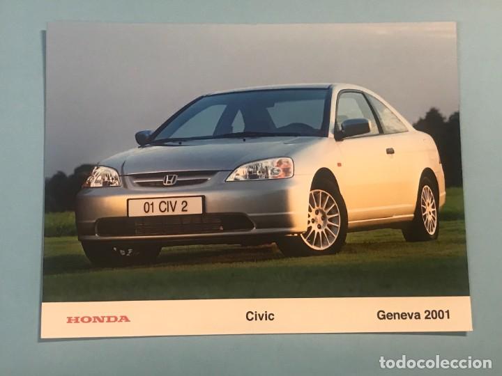 Coches y motocicletas: HONDA CIVIC 2001 - FOTO DE PRENSA ORIGINAL PRESS PHOTO - 15,5x20cm.