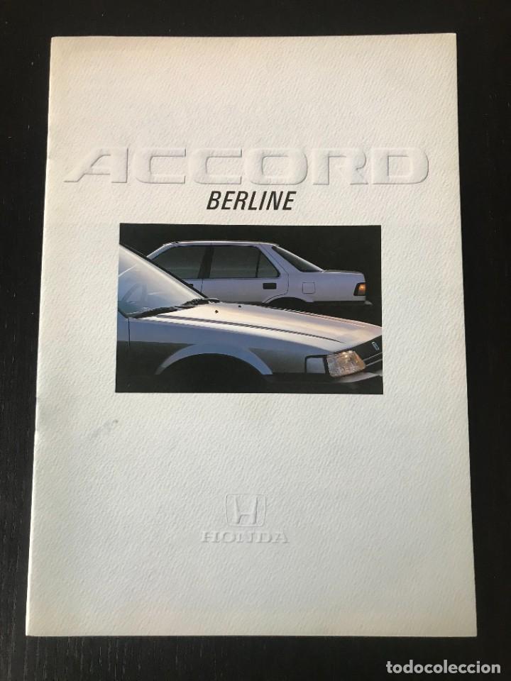 Coches y motocicletas: HONDA ACCORD BERLINA EX - CATALOGO FOLLETO PUBLICIDAD ORIGINAL - FRANCES
