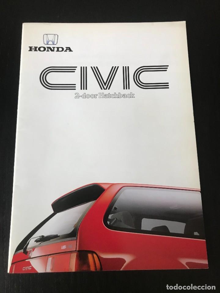 Coches y Motocicletas: HONDA CIVIC - CATALOGO FOLLETO PUBLICIDAD - INGLES