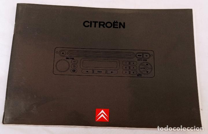 Coches y Motocicletas: Citroen Manual de Instrucciones Audio Sistema Audio Compact Disc RDS Citroen