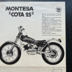 Coches y Motocicletas: MONTESA COTA 25 CATALOGO ORIGINAL
