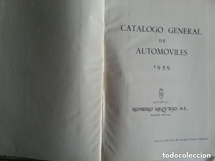 Automobili e Motociclette: Cat&aacute;logo General de autom&oacute;viles del a&ntilde;o 1959,editorial Romero Requejo S.L. Madrid