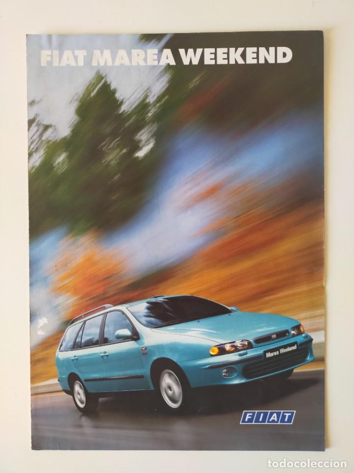 Coches y Motocicletas: FIAT MAREA WEEKEND - CAT&Aacute;LOGO FOLLETO DESPLEGABLE - A&Ntilde;O 1999