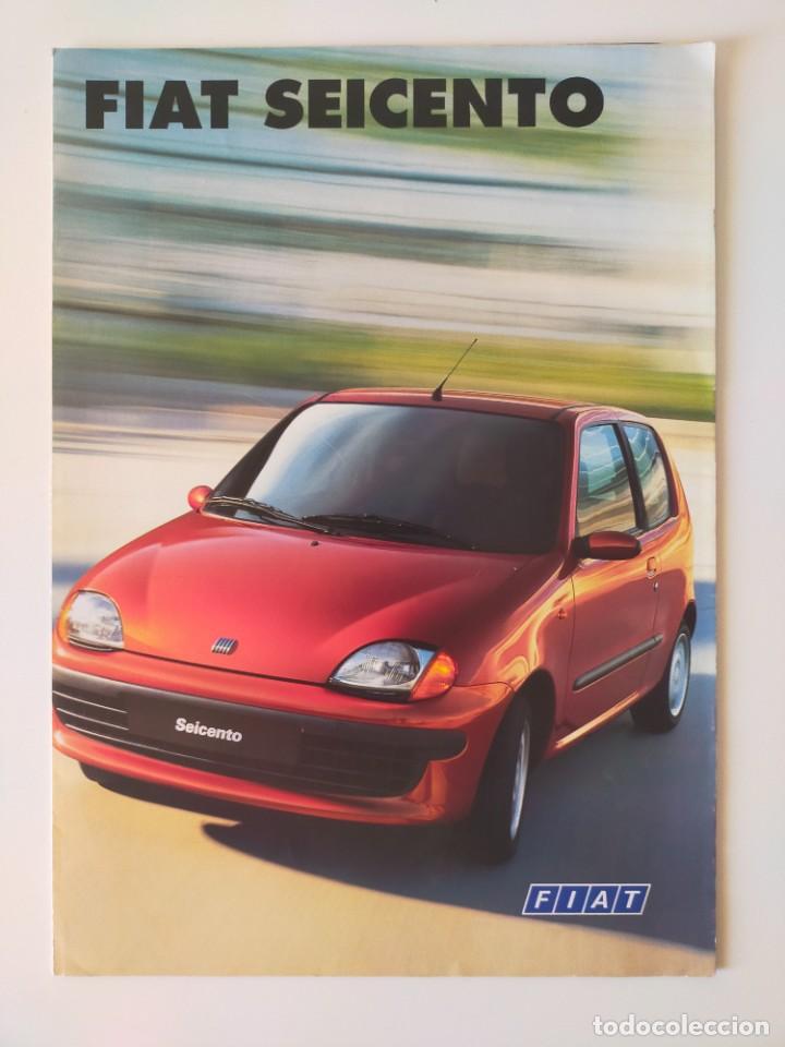 Coches y Motocicletas: FIAT SEICENTO - CAT&Aacute;LOGO FOLLETO DESPLEGABLE - A&Ntilde;O 1998