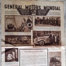 Coches y Motocicletas: 1933/45 PUBLICIDAD ”GENERAL MOTORS MUNDIAL” Y PENINSULAR SA. MUCHAS FOTOS DE COCHES Y CAMIONES, ETC.. Lote 367501089