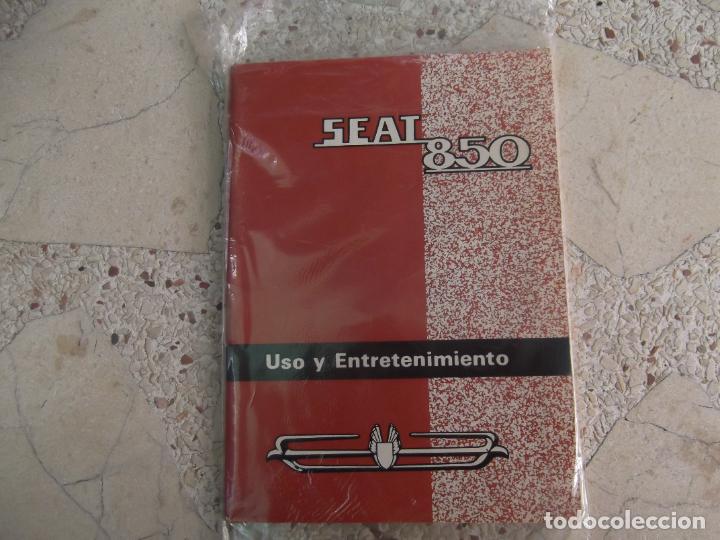 Carros e motociclos: manual uso de entreteniento seat 850, noviembre 1968, 60 paginas, con esquema electrico