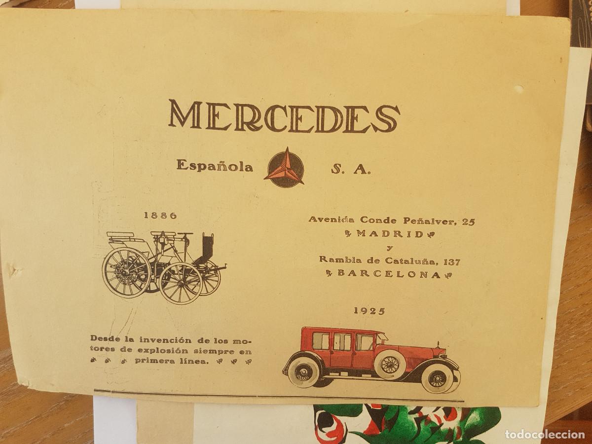 Voitures et Motocyclettes: PUBLICIDAD COCHES.MERCEDES ESPA&Ntilde;OLA. CARICATURA EN REVERSO.1925