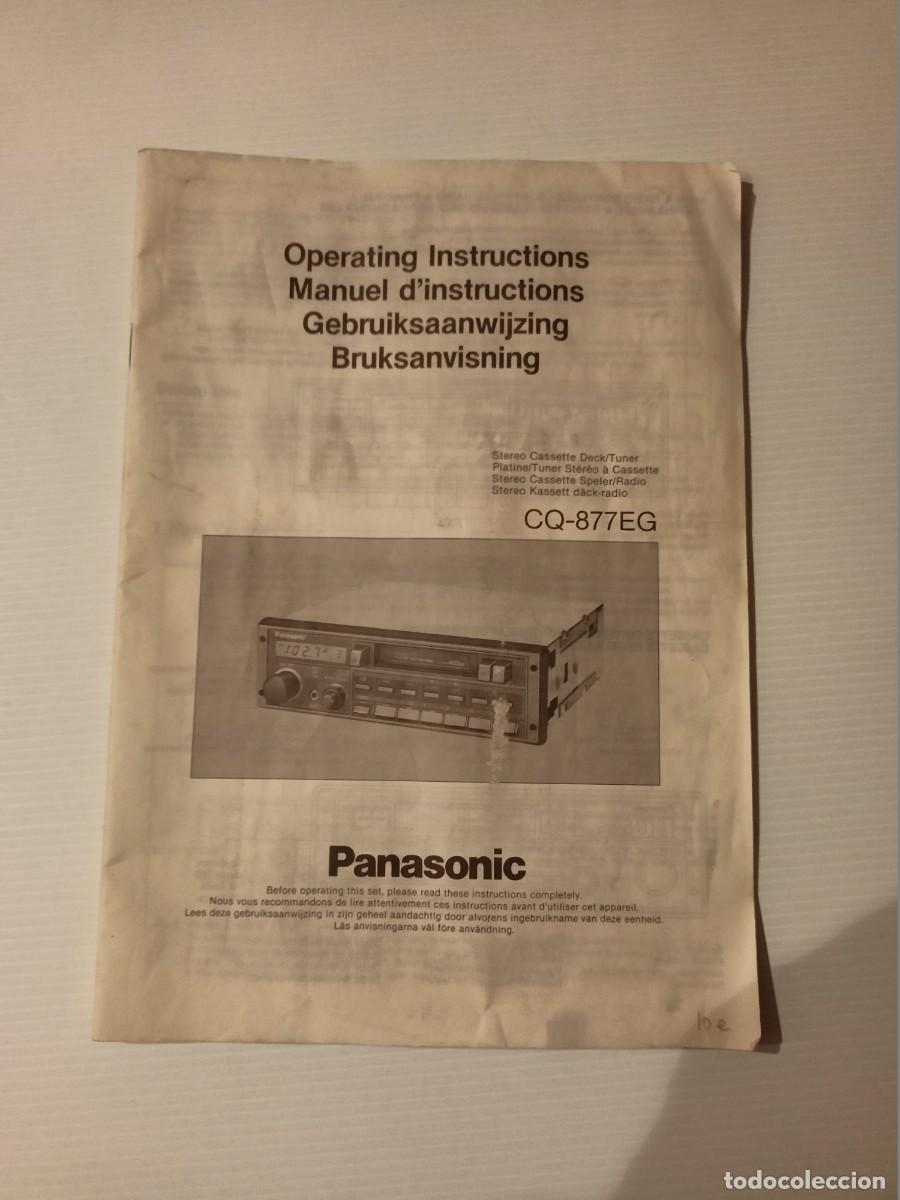 Coches y motocicletas: Catalogo Stereo Cassette CU-877EG Panasonic