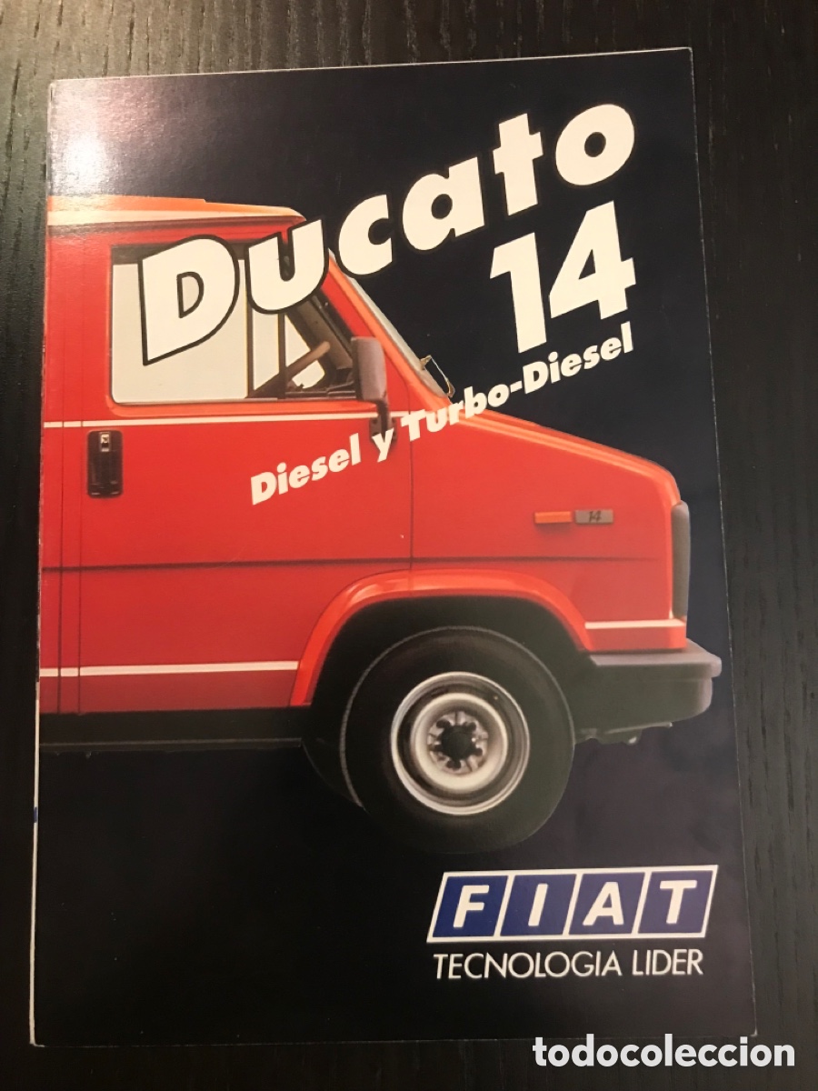 Coches y Motocicletas: 1986 FIAT DUCATO 14 DIESEL TURBO - CATALOGO FOLLETO PUBLICIDAD ORIGINAL - ESPA&Ntilde;OL