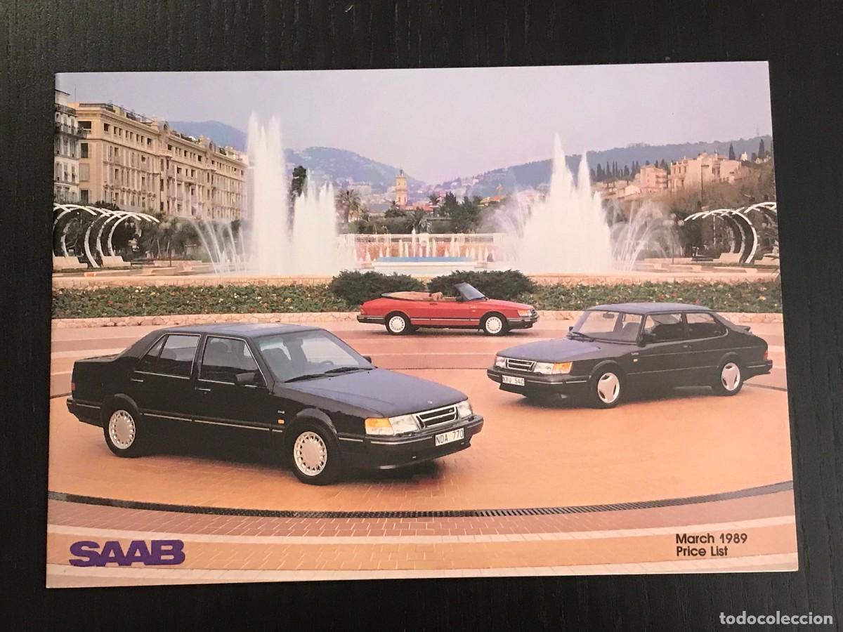 Coches y Motocicletas: 1989 SAAB GAMA 900 9000 SEDAN COUPE CONVERTIBLE TURBO GLE AERO CD - CATALOGO PUBLICIDAD - INGLES