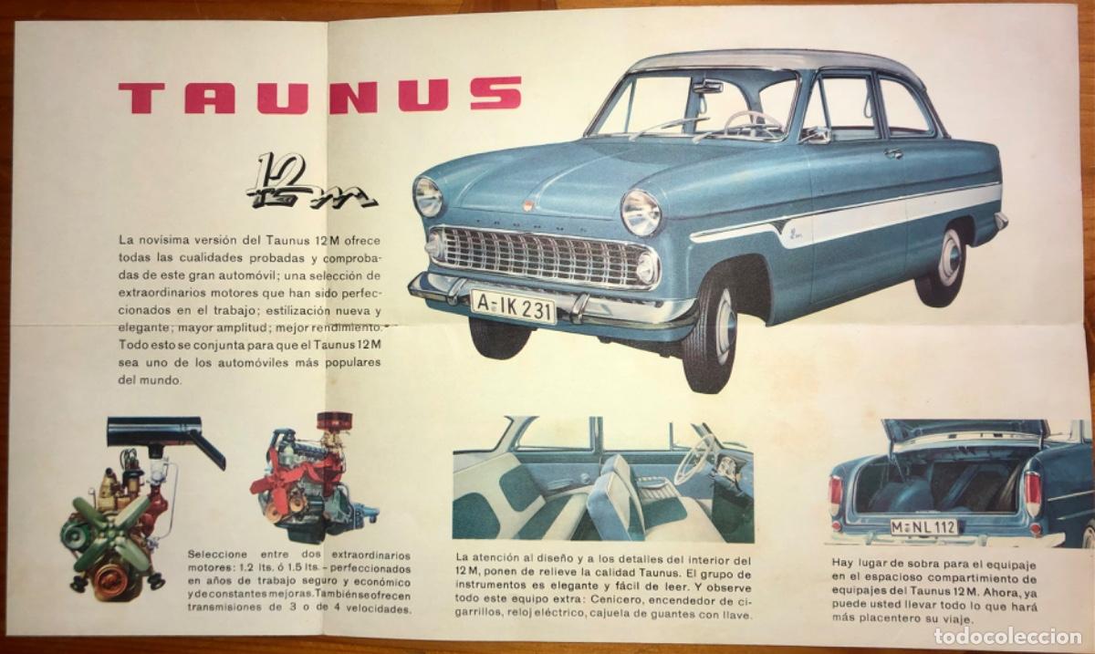 Coches y Motocicletas: FORD TAUNUS 12 M- ALEMANIA- FOLLETO 1952