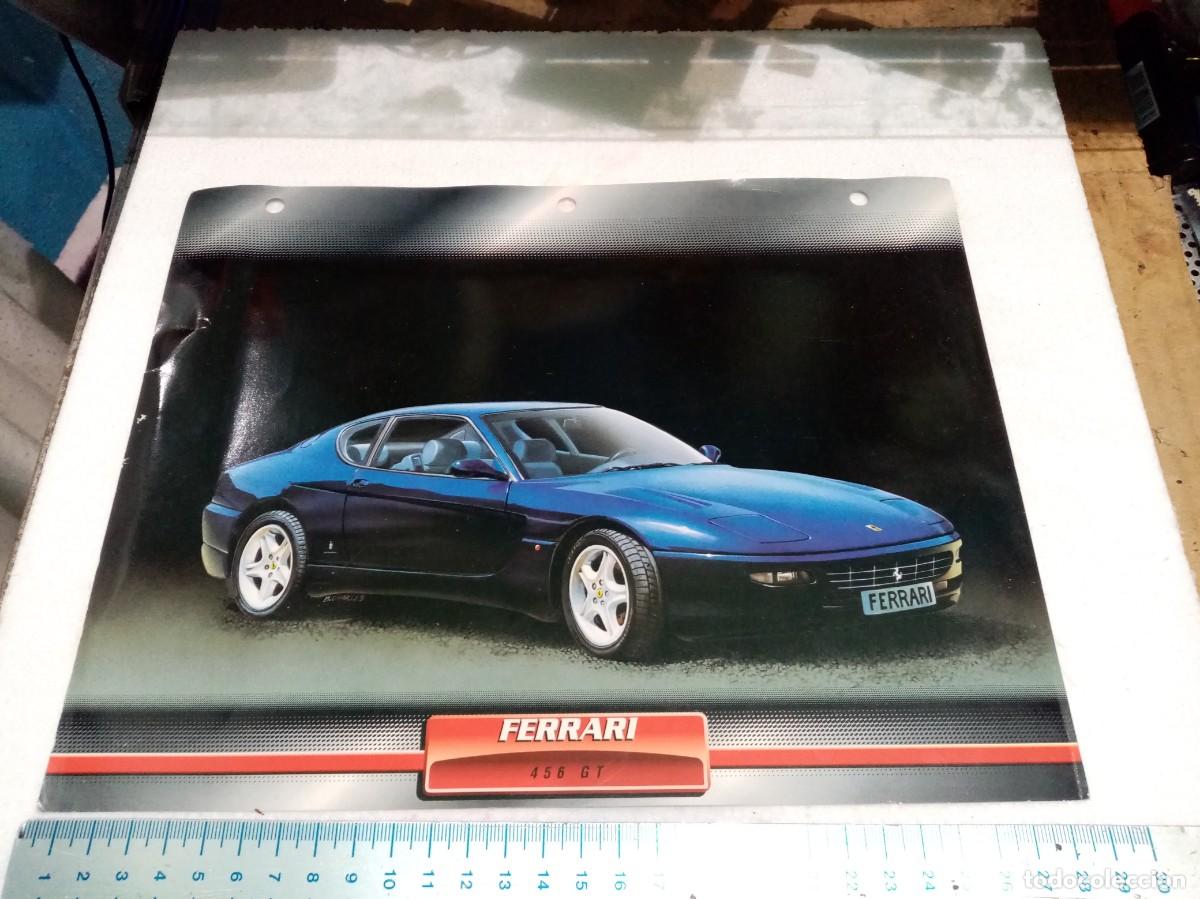 Coches y motocicletas: FERRARI 456 GT LAMINA COCHES PLANETA DEAGOSTINI 1999 30X25